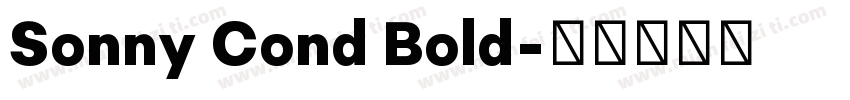 Sonny Cond Bold字体转换
